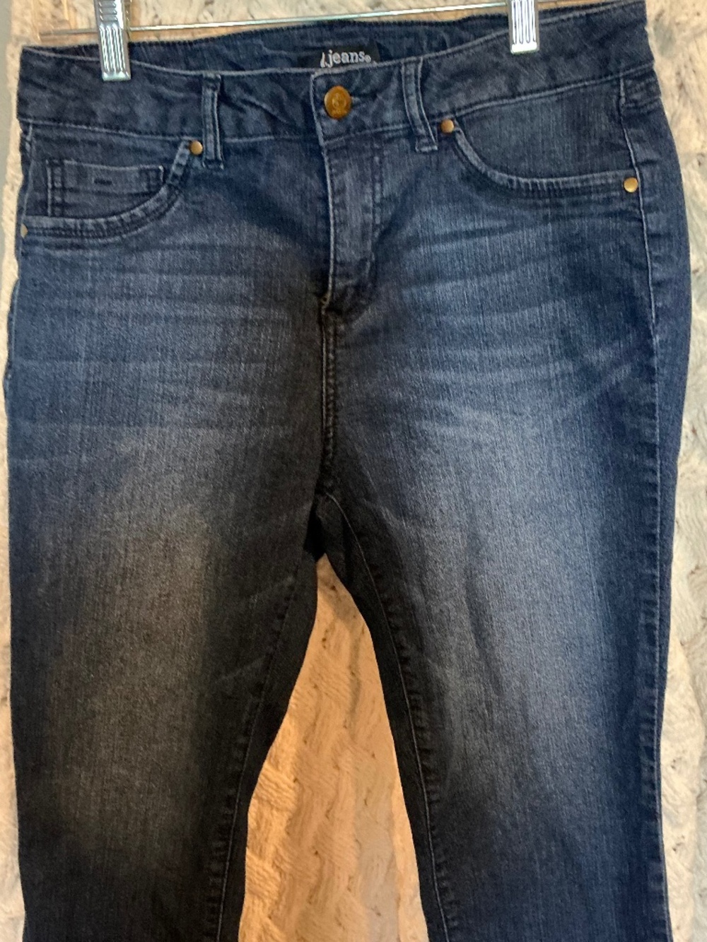 Denim stretch capris